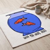 Pink Floyd Rug - Wish You Were Here lost souls in Fish Bowl Doodle Art