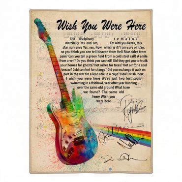 Pink Floyd Rug - Wish You Were Here Pink Floyd Sign Guitar Pink Floyd Rug - Wish You Were Here Pink Floyd Sign Guitar