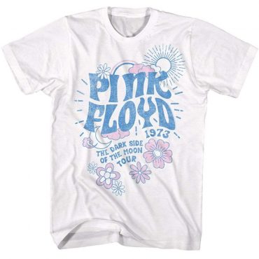 Pink Floyd Shirt - The Dark Side Tour Floral And Sun Vintage
