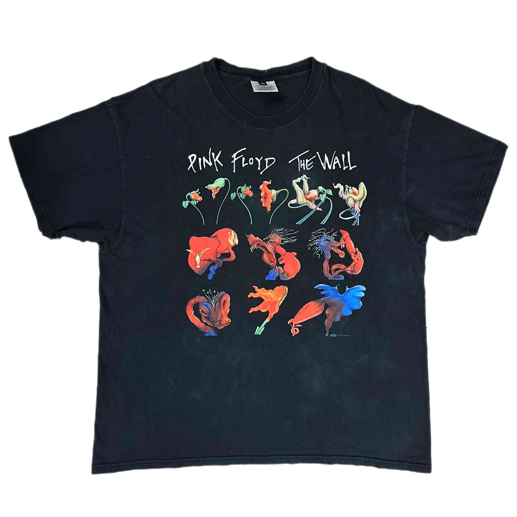 Pink Floyd Shirt - The Wall 90s The Form Of The Flower Vintage Pink Floyd Shirt - The Wall 90s The Form Of The Flower Vintage