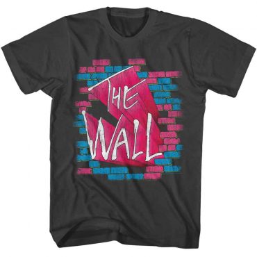 Pink Floyd Shirt - The Wall Bricks Pink Blue Vintage