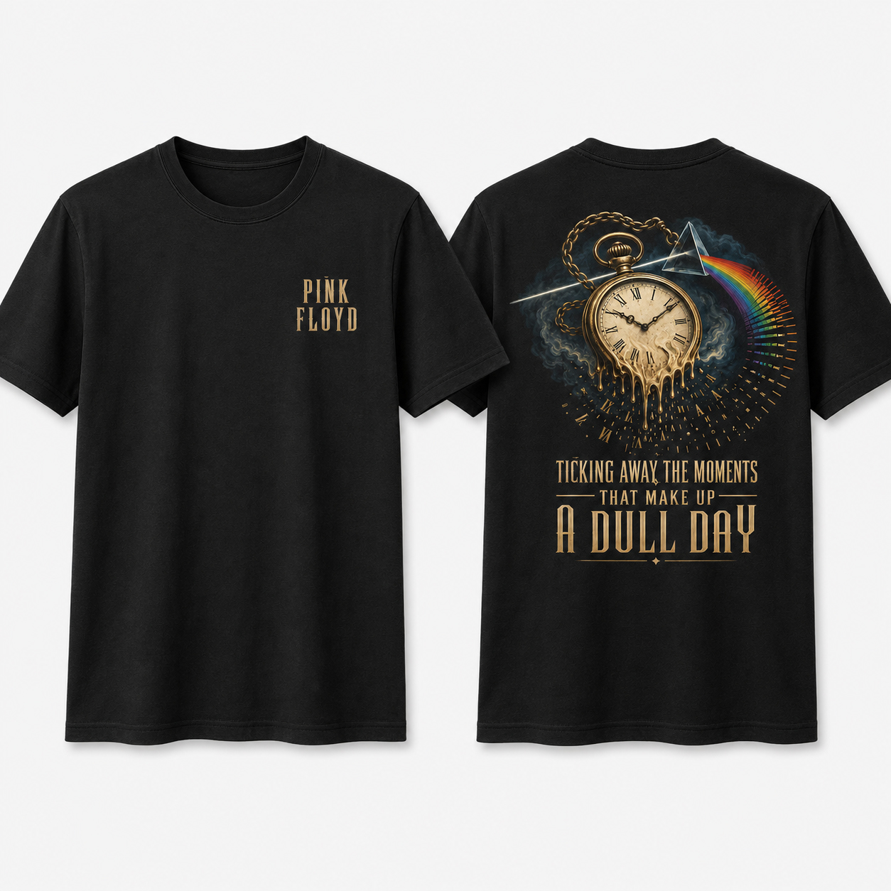 Pink Floyd Shirt - Ticking Away The Moments That Make Up A Dull Day DSOTM Pink Floyd Shirt - Ticking Away The Moments That Make Up A Dull Day DSOTM