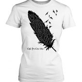 Pink Floyd Shirt - Wish You Were Here Lyrics Black Feather