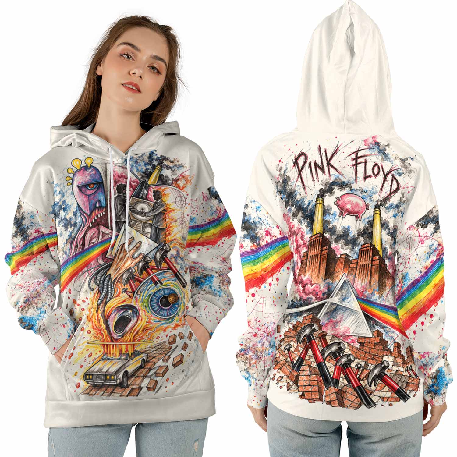 Pink Floyd Shirt - The Depth Of Agony Screaming Face DSOTM The Wall Pink Floyd Shirt - The Depth Of Agony Screaming Face DSOTM The Wall