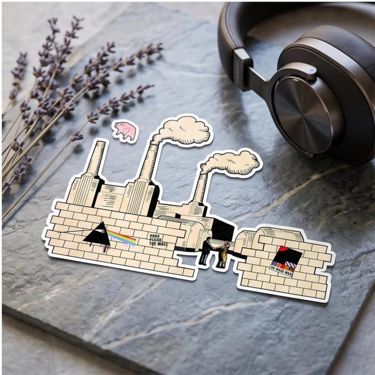 Pink Floyd Sticker - Album Art DSOTM Animals The Wall