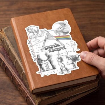 Pink Floyd Sticker - Album Collage Sketch