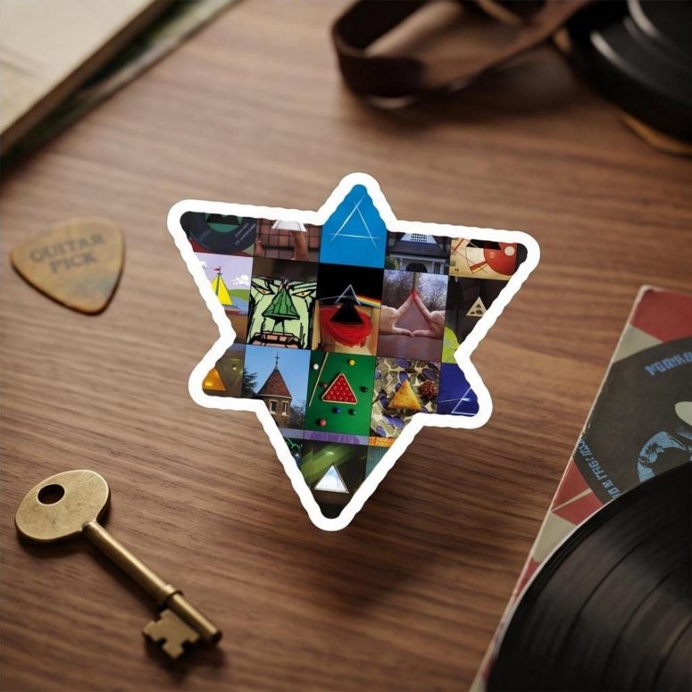 Pink Floyd Sticker - Album Dark Side Of The Moon Collage