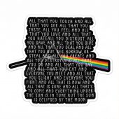 Pink Floyd Sticker - All that you touch and all that you see Eclipse Lyrics