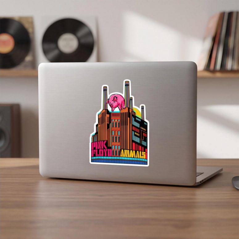 Pink Floyd Sticker - Animals Psychedelic Art Pink Floyd Sticker - Animals Psychedelic Art