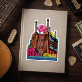 Pink Floyd Sticker - Animals Psychedelic Art Pink Floyd Sticker - Animals Psychedelic Art