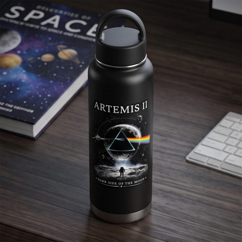 Pink Floyd Sticker - Artemis II Dark Side of the Moon Space Mission Pink Floyd Sticker - Artemis II Dark Side of the Moon Space Mission