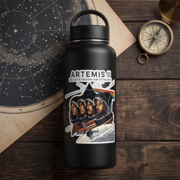 Pink Floyd Sticker - Artemis II See You On The Dark Side Of The Moon