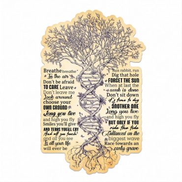 Pink Floyd Sticker - Breathe Lyrics