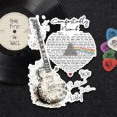 Pink Floyd Sticker - Comfortably Numb Lyrics Band Signatures Pink Floyd Sticker - Comfortably Numb Lyrics Band Signatures