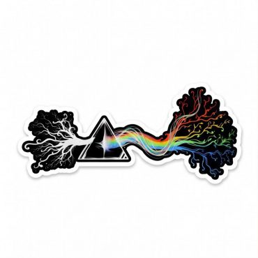 Pink Floyd Sticker - Dark Side Of Roots Prism Pink Floyd Sticker - Dark Side Of Roots Prism