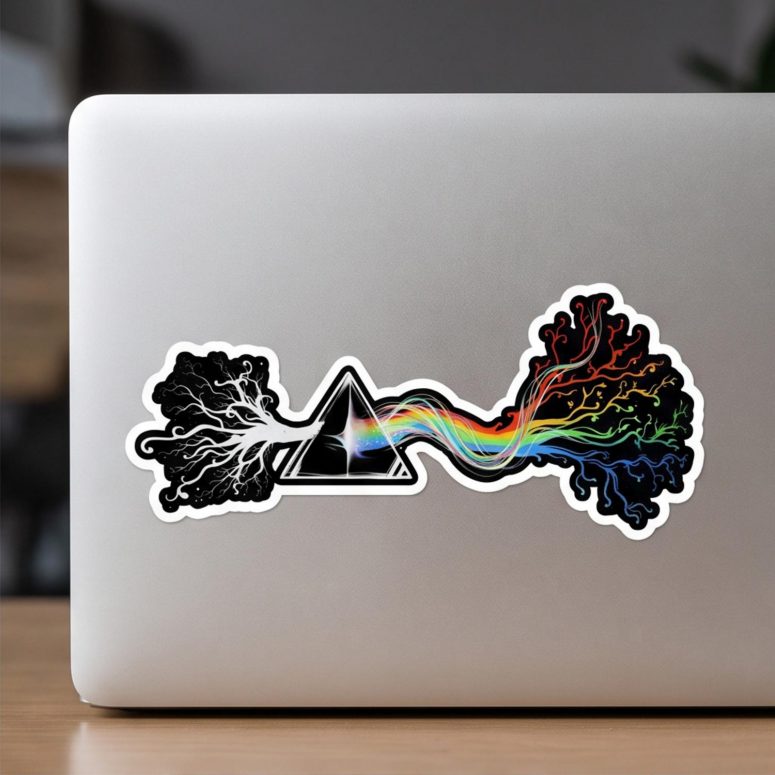 Pink Floyd Sticker - Dark Side Of Roots Prism Pink Floyd Sticker - Dark Side Of Roots Prism