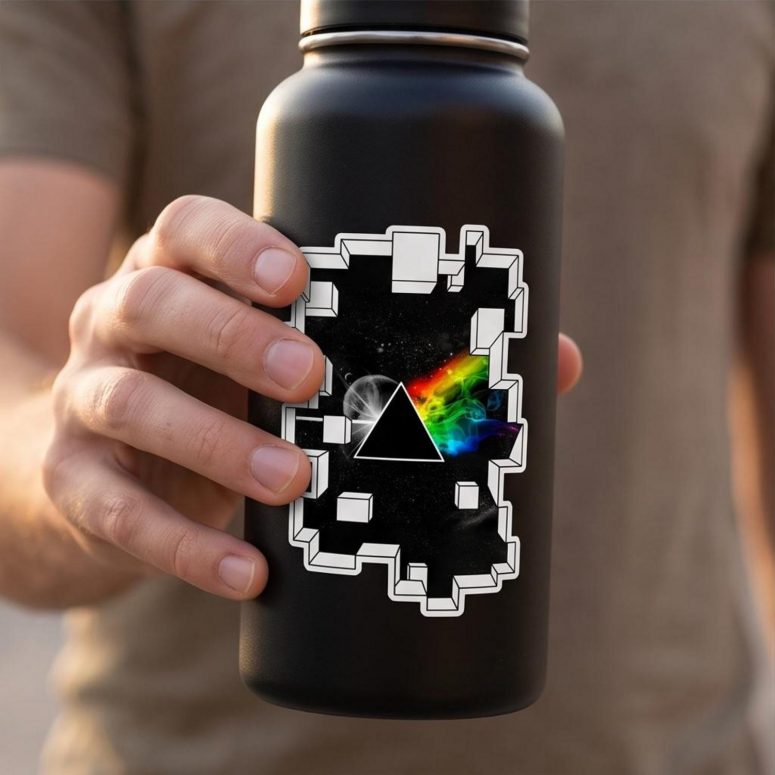 Pink Floyd Sticker - Dark Side of the Moon Galaxy Break Wall Pink Floyd Sticker - Dark Side of the Moon Galaxy Break Wall