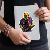 Pink Floyd Sticker - David Gilmour Legend Abstract Art