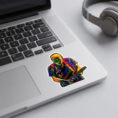 Pink Floyd Sticker - David Gilmour Legend Abstract Art