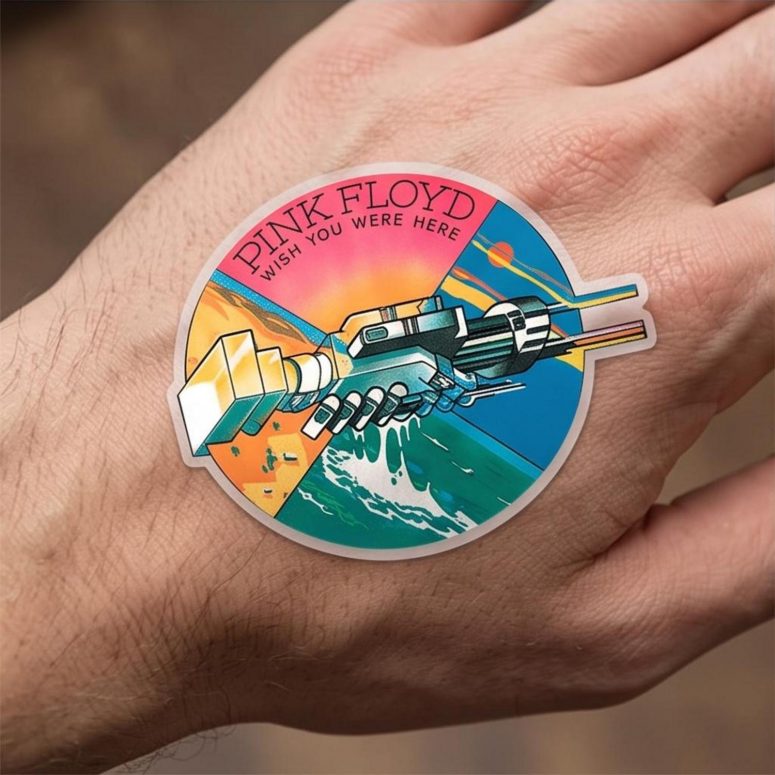 Pink Floyd Sticker - David Gilmour Live In Concert 1974 Pink Floyd Sticker - David Gilmour Live In Concert 1974