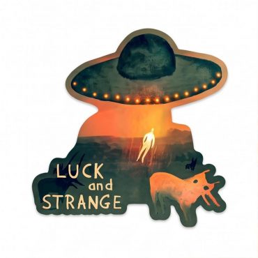 Pink Floyd Sticker - David GIlmour Luck And Strange Dark and Velvet Nights