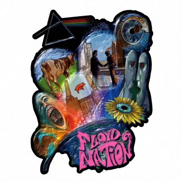 Pink Floyd Sticker - DSOTM WYWH Animals Album Collage oil painting Pink Floyd Sticker - DSOTM WYWH Animals Album Collage oil painting