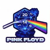 Pink Floyd Sticker - DSOTM x Dungeons and Dragons Dice