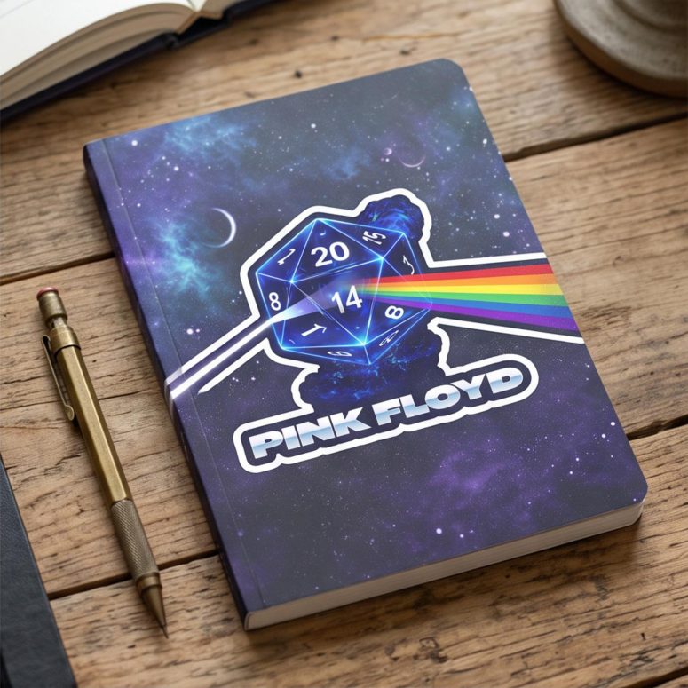 Pink Floyd Sticker - DSOTM x Dungeons and Dragons Dice Pink Floyd Sticker - DSOTM x Dungeons and Dragons Dice