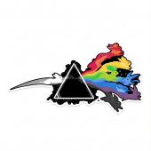 Pink Floyd Sticker - Eeve Evolution Dark Side Of The Moon Pokemon