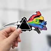 Pink Floyd Sticker - Eeve Evolution Dark Side Of The Moon Pokemon Pink Floyd Sticker - Eeve Evolution Dark Side Of The Moon Pokemon