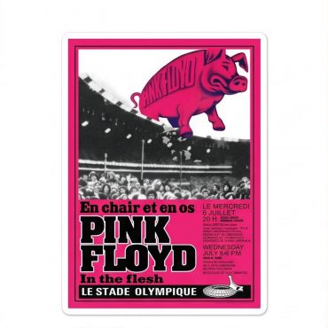 Pink Floyd Sticker - En Chair Et En Os Le Stade Olympique In The Flesh Concert