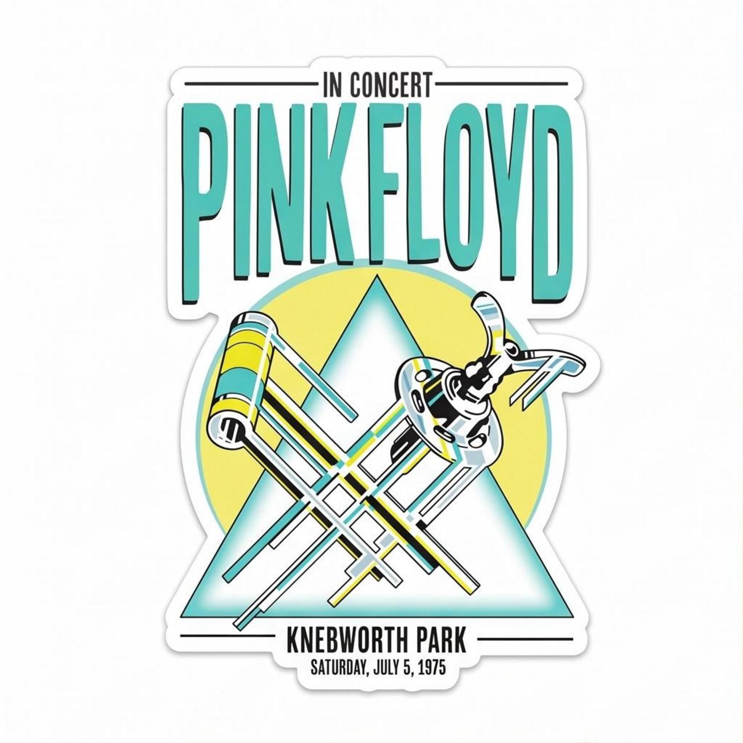 Pink Floyd Sticker - Knebworth Park 1975 Pink Floyd Sticker - Knebworth Park 1975