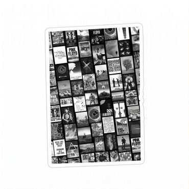 Pink Floyd Sticker - Pink Floyd Artwork Poster Collage Black White Pink Floyd Sticker - Pink Floyd Artwork Poster Collage Black White