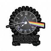 Pink Floyd Sticker - Pink Floyd quote Time Art Pre Signed
