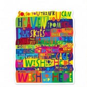 Pink Floyd Sticker - Pink Floyd Wish You Were Here Limited Edition Art Print Signed LyricArt