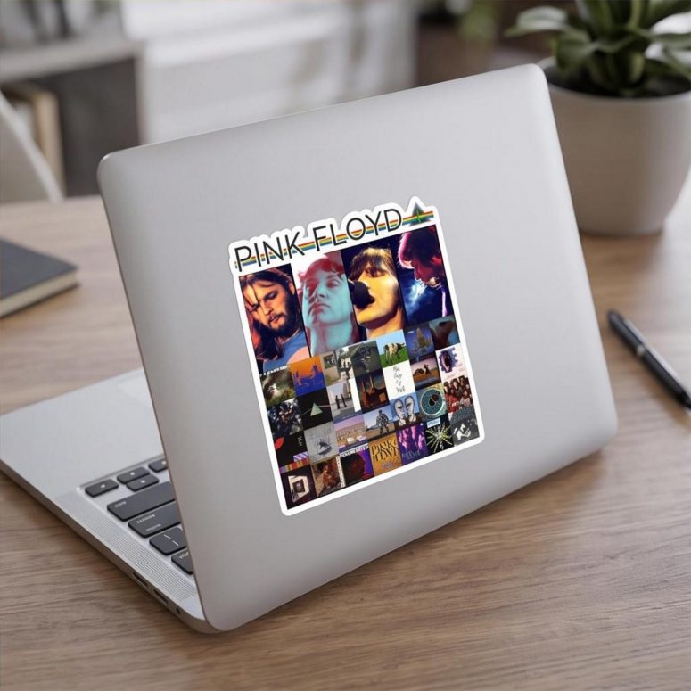 Pink Floyd Sticker - Retro DSOTM Members Pink Floyd Sticker - Retro DSOTM Members