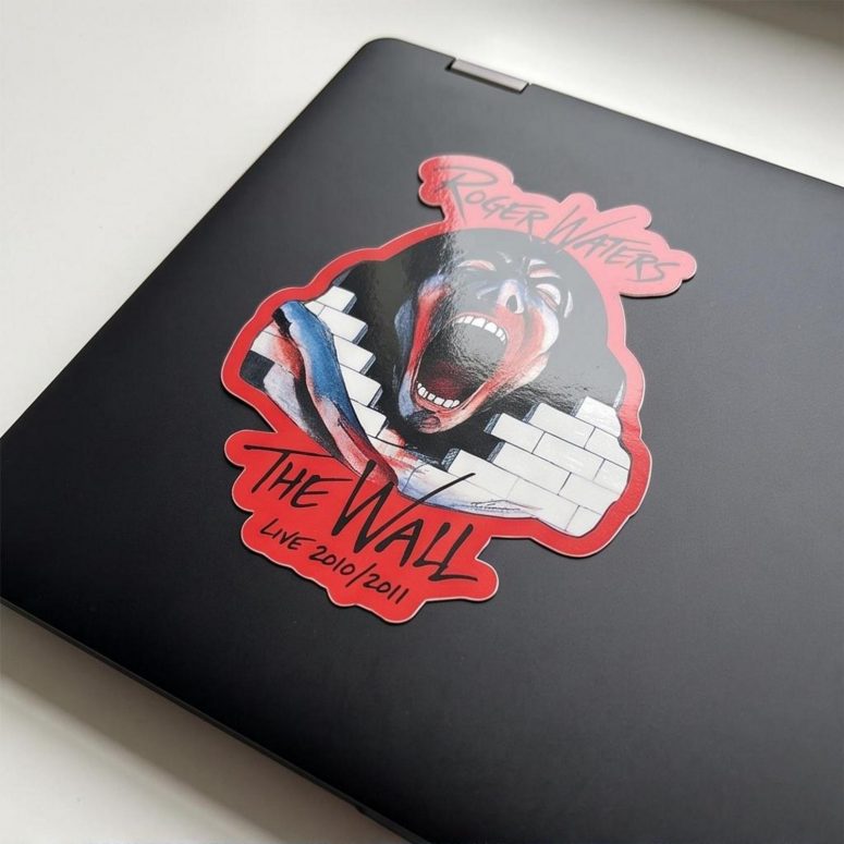 Pink Floyd Sticker - Roger Waters special tour print The Wall Pink Floyd Sticker - Roger Waters special tour print The Wall