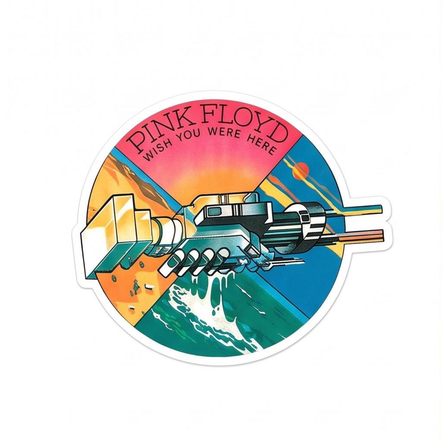 Pink Floyd Sticker - TDSOTM Vinyl Disk Animals Atom Heart Mother Monalisa Parody Pink Floyd Sticker - TDSOTM Vinyl Disk Animals Atom Heart Mother Monalisa Parody