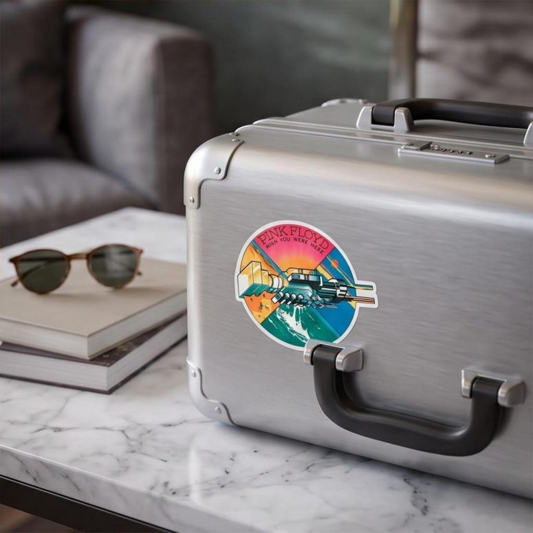 Pink Floyd Sticker - TDSOTM Vinyl Disk Animals Atom Heart Mother Monalisa Parody Pink Floyd Sticker - TDSOTM Vinyl Disk Animals Atom Heart Mother Monalisa Parody