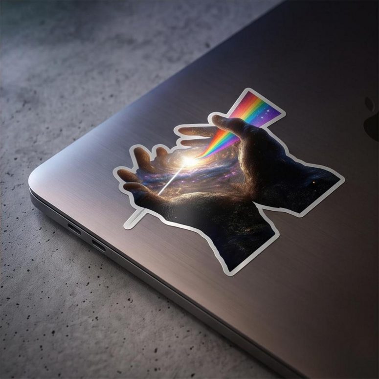 Pink Floyd Sticker - The Center Of The Universe DSOTM Pink Floyd Sticker - The Center Of The Universe DSOTM