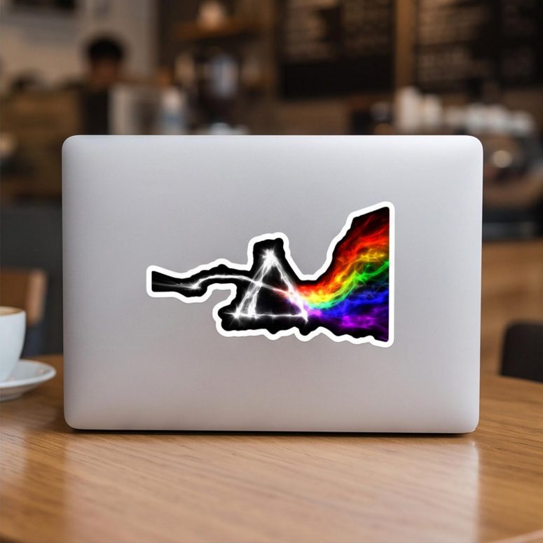 Pink Floyd Sticker - The Dark Side Of The Moon Electric Smoke