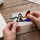 Pink Floyd Sticker - The Dark Side Of The Moon Electric Smoke