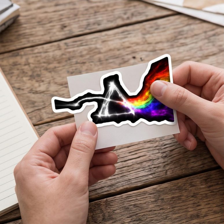 Pink Floyd Sticker - The Dark Side Of The Moon Electric Smoke