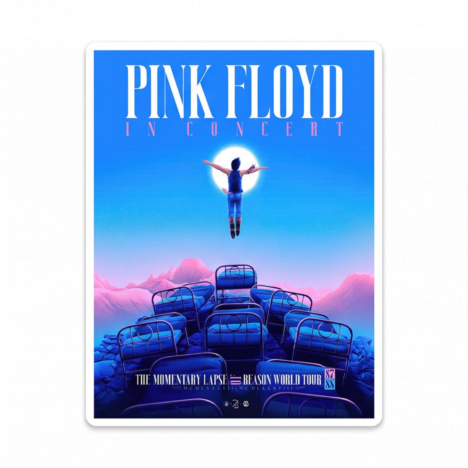 Pink Floyd Sticker - The Momentary Lapse Of Reason Tour Pink Floyd Sticker - The Momentary Lapse Of Reason Tour