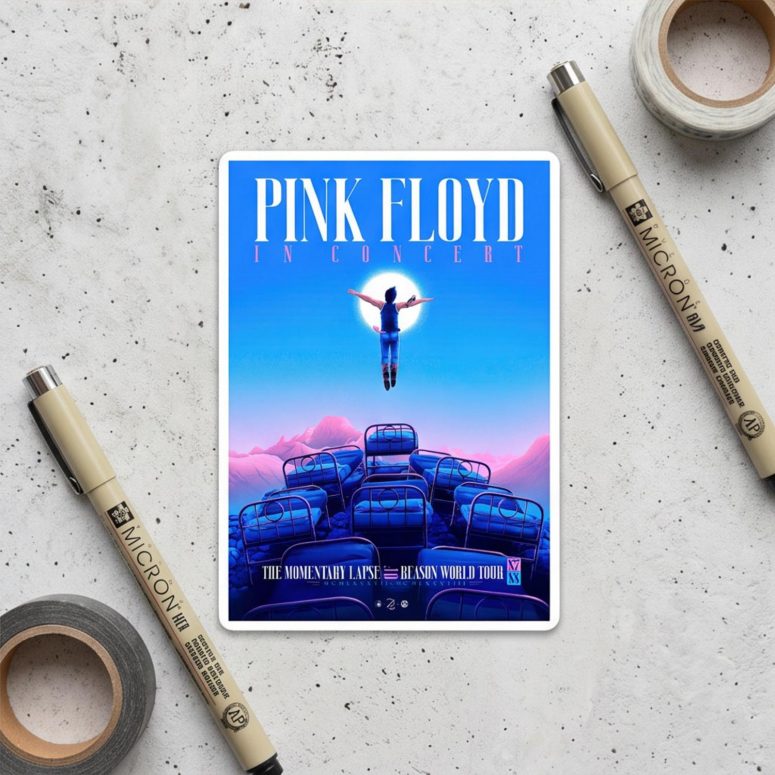 Pink Floyd Sticker - The Momentary Lapse Of Reason Tour Pink Floyd Sticker - The Momentary Lapse Of Reason Tour