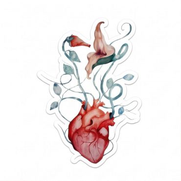 Pink Floyd Sticker - The Wall Flower Heart What shall we do now