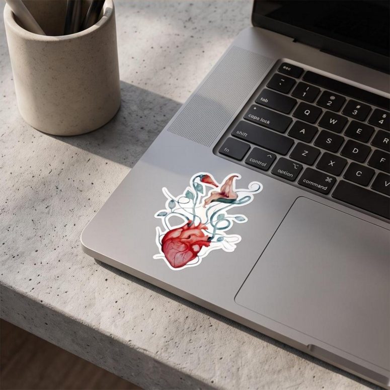 Pink Floyd Sticker - The Wall Flower Heart What shall we do now
