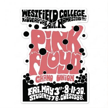 Pink Floyd Sticker - Westfield College Hampstead Concert 1968
