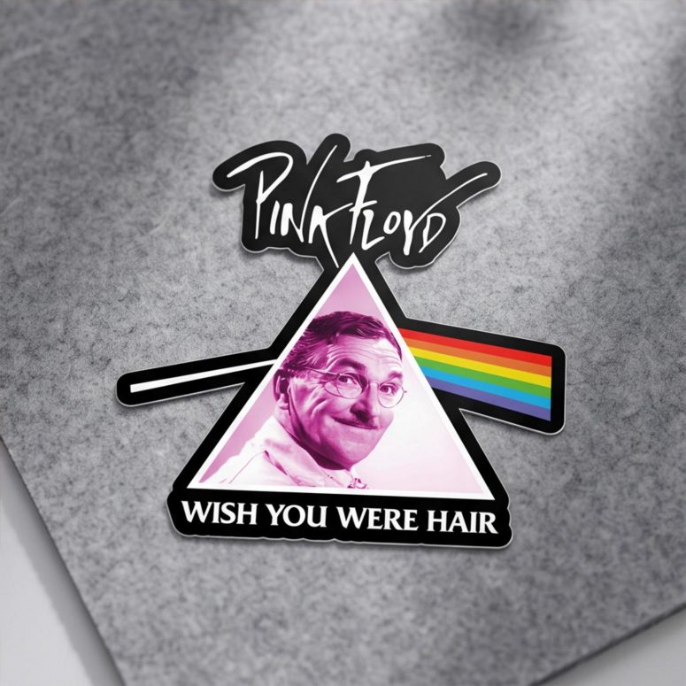 Pink Floyd Sticker - Wish You Were Hair Pink Floyd Sticker - Wish You Were Hair