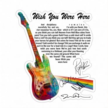 Pink Floyd Sticker - Wish You Were Here Pink Floyd Sign Guitar Pink Floyd Sticker - Wish You Were Here Pink Floyd Sign Guitar
